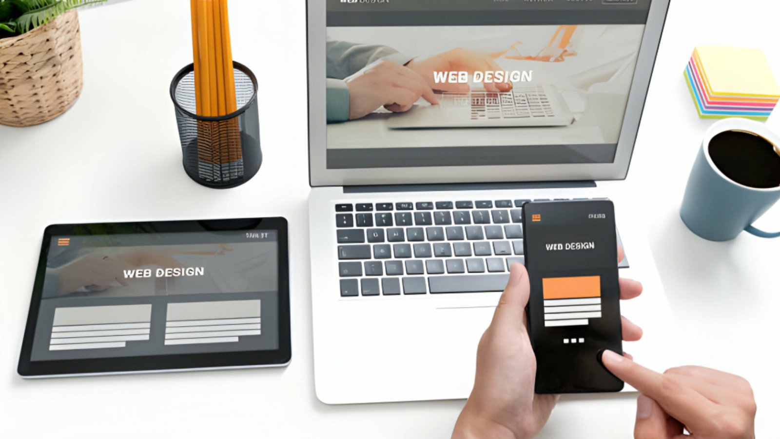 Web developer designs websites