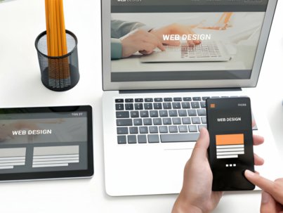 Web developer designs websites